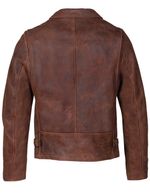 Schott-P673-Storm---Heavyweight-Oiled-Nubuck-Leather-Delivery-Jacket---Brown