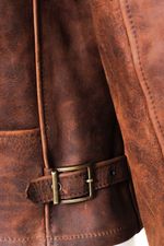 Schott-P673-Storm---Heavyweight-Oiled-Nubuck-Leather-Delivery-Jacket---Brown