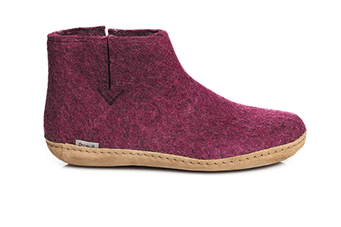 Glerups-Unisex-Boot-with-Leather-Sole---Cranberry-