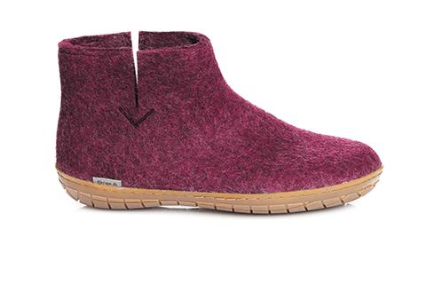 Glerups-Unisex-Boot-with-Rubber-Sole---Cranberry