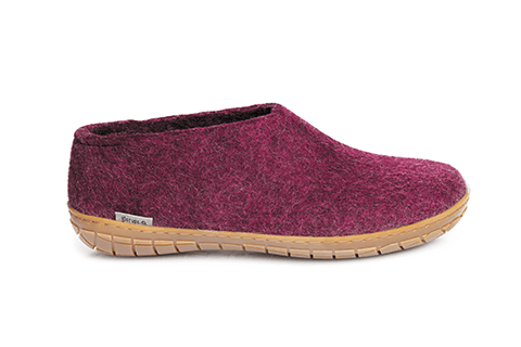 Glerups-Unisex-Shoe-Rubber-Sole---Cranberry