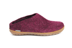 Glerups-Unisex-Slip-On-with-Rubber-Sole---Cranberry