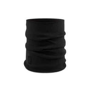 Buff Unisex Merino Heavyweight Neck Warmer - Solid Black