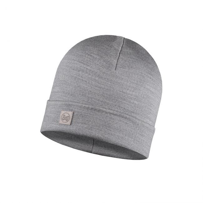 Buff-Unisex-Merino-Heavyweight-Beanie---Solid-Light-Grey