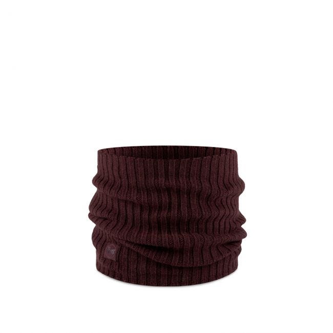 Buff-Unisex-Norval-Knitted-Neck-Warmer---Maroon