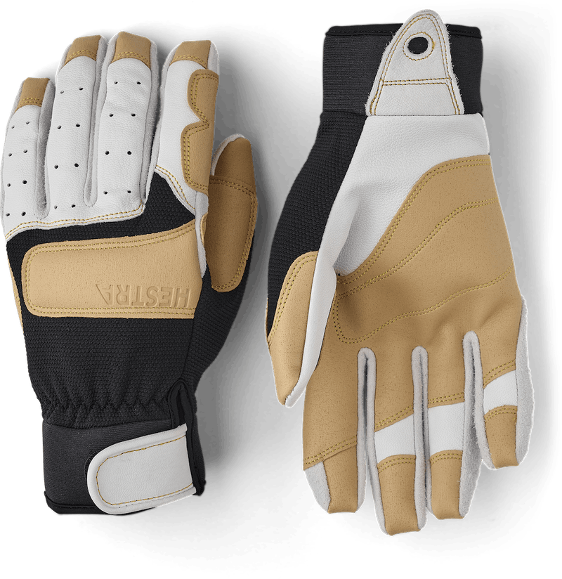 Hestra-Men-s-Climbers-Long-5-Finger-Gloves---Off-White---Black