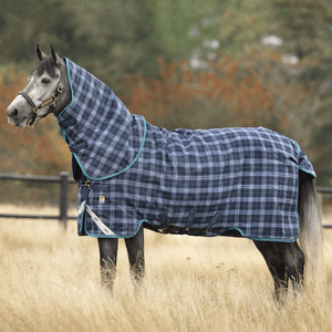 Rhino Plus 250g Vari-Layer Turnout - Navy Check/Teal