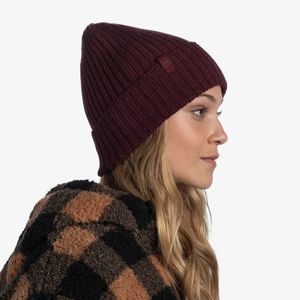 Buff Unisex Norval Merino Knit Beanie - Maroon