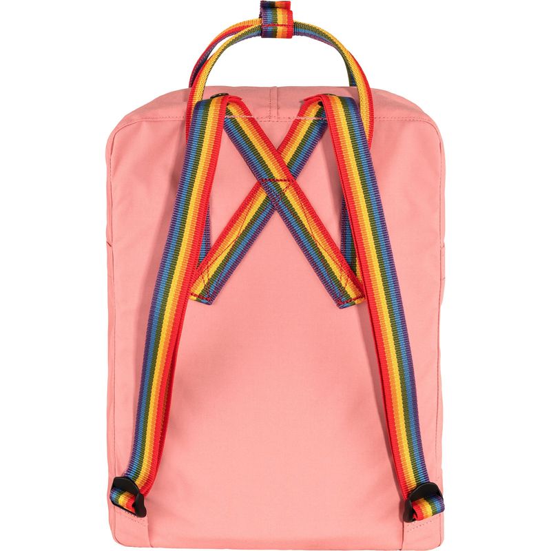 Fjallraven-Kanken-Backpack---Pink-Rainbow-Pattern