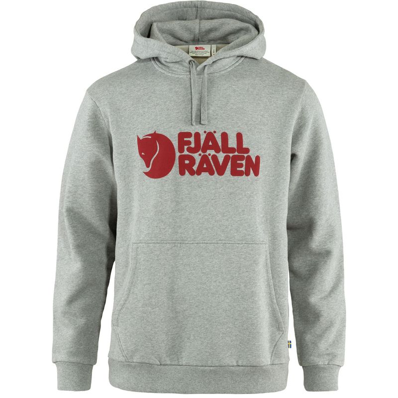 Fjallraven-Men-s-Logo-Hoodie---Grey