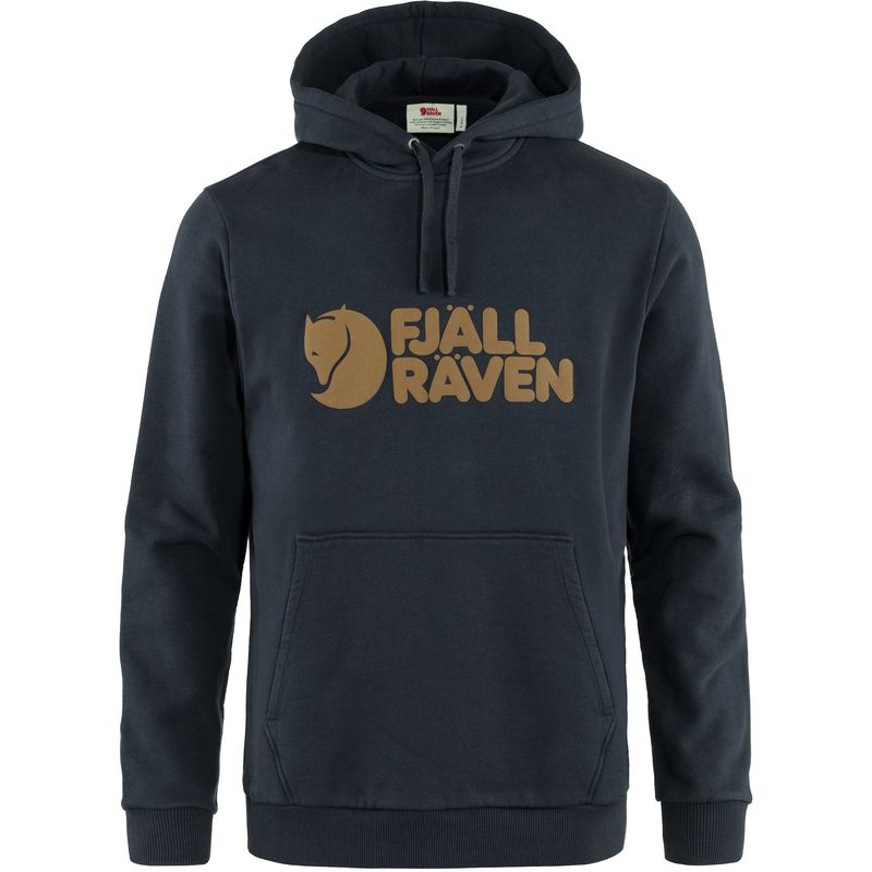 Fjallraven-Men-s-Logo-Hoodie---Navy