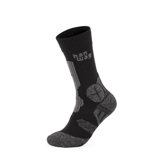 hanwag-trek-sock-anthracite-black