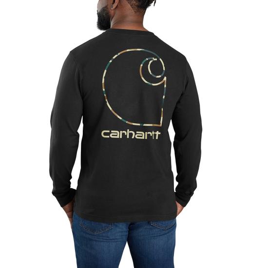 Carhartt Men's Loose Fit Heavyweight Long Sleeve Pocket T-Shirt (XL Brite lime)