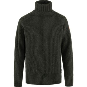 Fjallraven Men's Ovik Roller Neck Sweater - Dark Olive