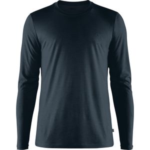 Fjallraven Men's Abisko Wool Long Sleeve Top - Dark Navy