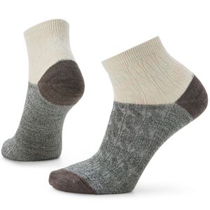 Smartwool Women's Everyday Cable Ankle Boot Socks - Moonbeam