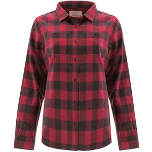 Old Ranch Women's Acadia Boyfriend Long Sleeve Shirt - Red