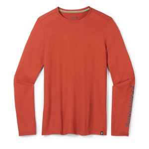 Smartwool Men’s Merino Sport 150 Logo Long Sleeve Graphic Tee - Picante