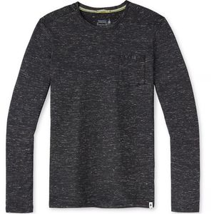 Smartwool Men's Everyday Exploration Merino Long Sleeve Pocket Tee - Black Heather