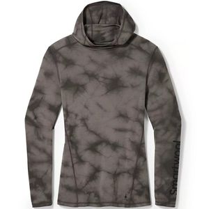 Smartwool Men's Merino 250 Base Layer Plant-Based Dye Logo Hoodie - Black Marble