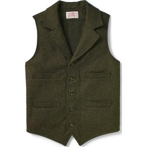 Filson Men's Western Vest - Forest Green