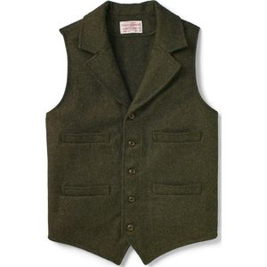 Filson Men's Western Vest - Forest Green