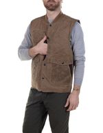 Schott 8240V Men's Waxed Cotton Hunting Vest - Khaki M Schott 8240v Vest-khaki Khaki L