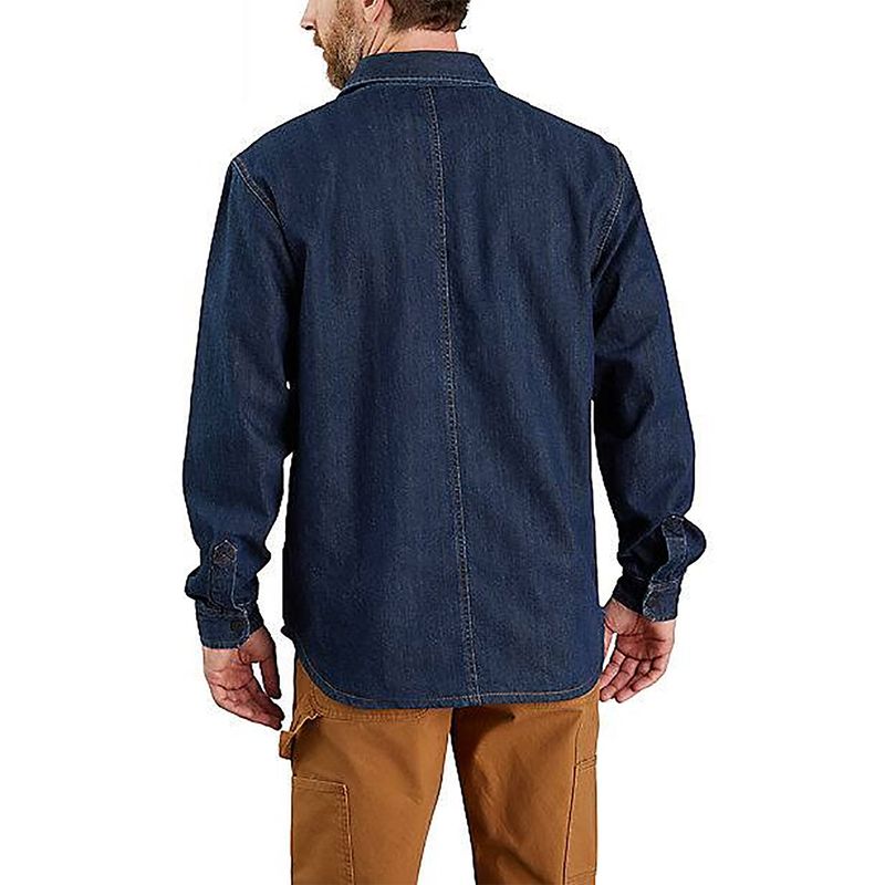 Carhartt fleece store lined denim shirt