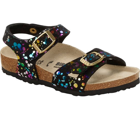 Birkenstock Rio Kids Mf Confetti Black Pop Blackpop