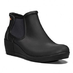 Bogs Women's Vista Wedge Ankle Rain Boots - Black
