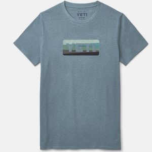 Yeti Women's Sunrise Badge Short Sleeve T-Shirt - Heather Navy
