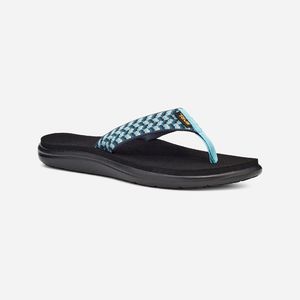 Teva Women's Voya Flip Sandals - Paint Tracks Blue