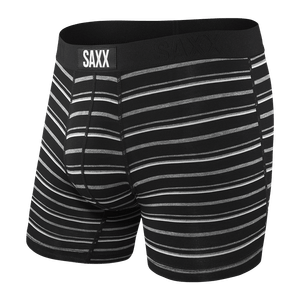 Saxx Men's Vibe Boxer Briefs - Black Coast Stripe