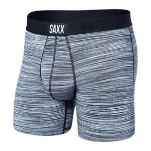Saxx Men's Vibe Boxer Briefs - Spacedye Heather Blue