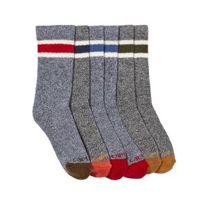 Carhartt Kids' Midweight Crew Socks 6 Pack - Assorted