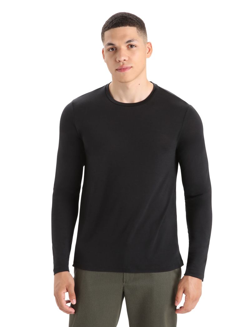 Icebreaker-Men-s-Merino-Sphere-II-Long-Sleeve-T-Shirt---Black