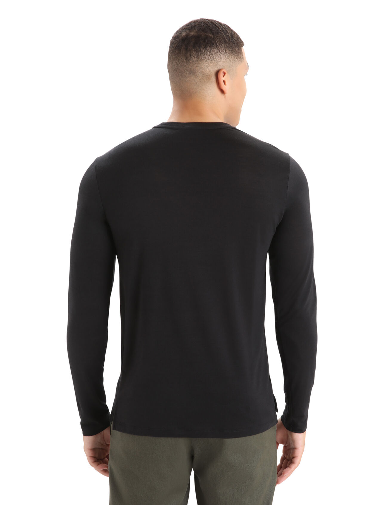 Black t shirt mens full sleeve best sale