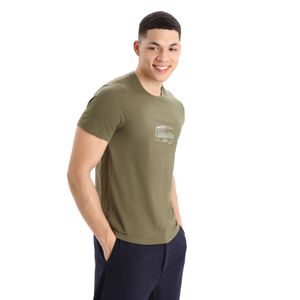 Icebreaker Men's Merino Central Classic Short Sleeve T-Shirt Caravan - Loden