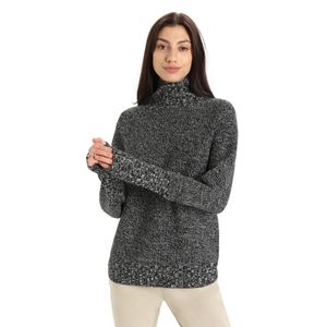 Icebreaker Women's Seevista Funnel Neck Sweater - Black