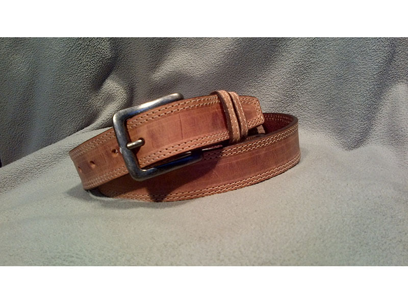 Keldon-Double-Row-Stitch-Edge-Belt---Tan