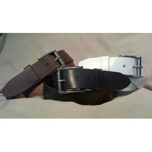 Keldon Plain Volgrass Leather Belt - Black
