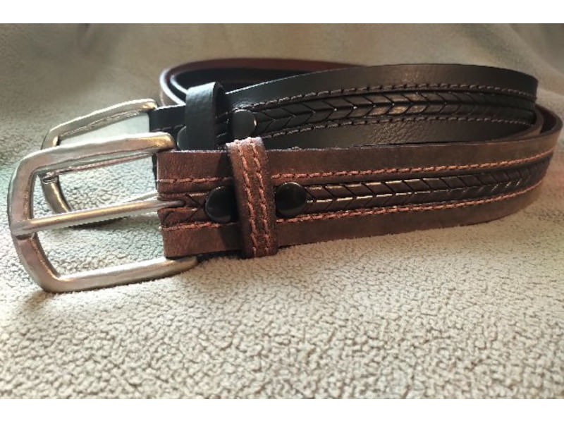 Keldon-Men-s-Centre-Embossed-Belt---Black