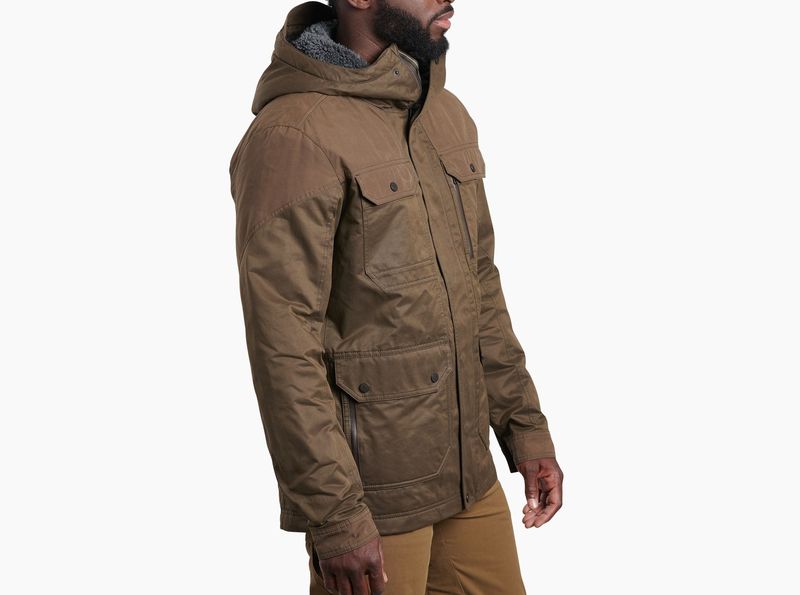 Fleece lined hot sale jacket mens