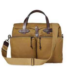 Filson 24 Hour Tin Cloth Briefcase - Dark Tan