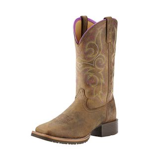 Ariat Women's Hybrid Rancher Western Boot - Distressed Brown