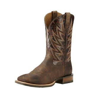Ariat Men's Challenger Western Boot - Branding Iron Brown