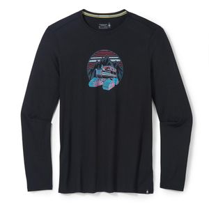 Smartwool Men's Snowcat Trek Long Sleeve Graphic Tee - Black