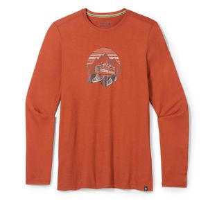 Smartwool Men's Snowcat Trek l Long Sleeve Graphic Tee -  Picante