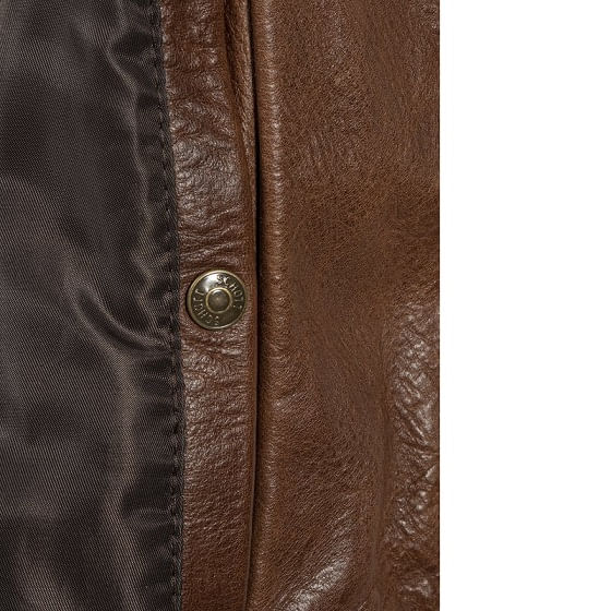 Schott-654VN-Brown-snap-detail