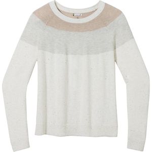 Smartwool Women's Edgewood Colorblock Crew Sweater - Natural Donegal